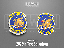 Kitsworld SAV Sticker - USAAF - 2875th Test Squadron 